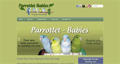 Desktop Screenshot of parrotletbabies.com