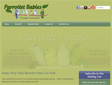 Tablet Screenshot of parrotletbabies.com
